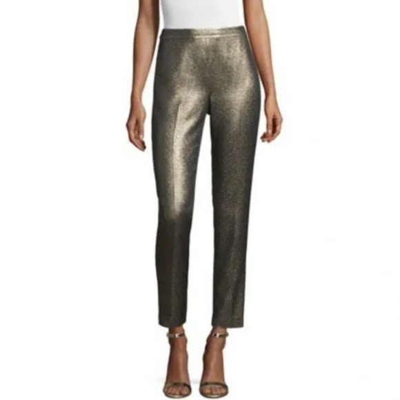 St. John Pants - NWT ST. JOHN Emma Gold Straight Leg Pants, Size 8